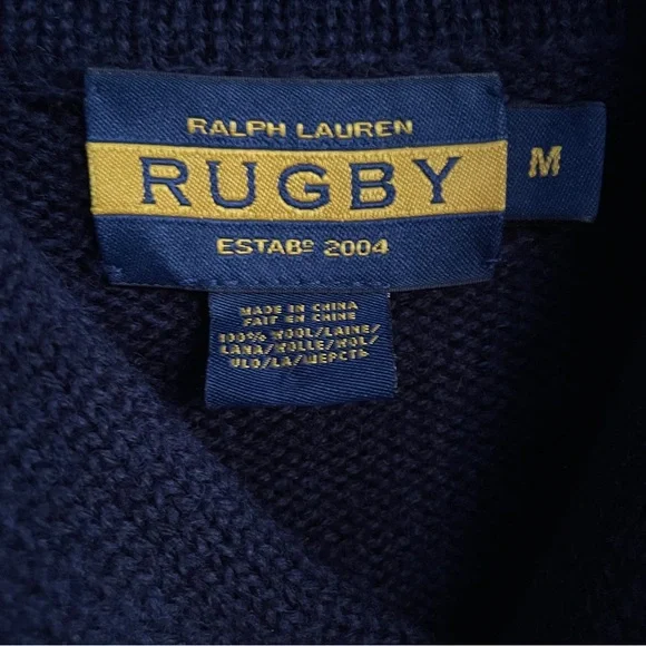 RALPH LAUREN Rugby Shawl Knitted Sweater - Picture 11 of 11